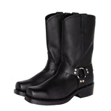 Square Toe Low Heel Cowboy Men Boots