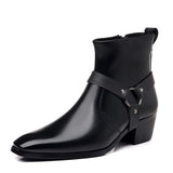 Pointed Toe Zipper Dress Boots