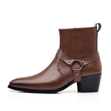 Pointed Toe Zipper Dress Boots