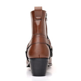 Pointed Toe Zipper Dress Boots