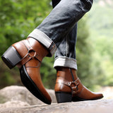 Pointed Toe Zipper Dress Boots