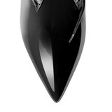 Pointed Toe Lace Up Low Heel Boots