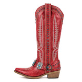 Pointed Toe Western Embroidered Boots