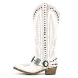Pointed Toe Western Embroidered Boots