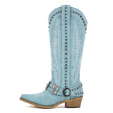 Pointed Toe Western Embroidered Boots