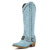 Pointed Toe Western Embroidered Boots