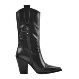 Patent Leather Pointed Toe Cowboy Boots