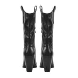 Patent Leather Pointed Toe Cowboy Boots