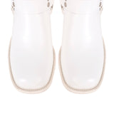 Chunky Heel Buckle Ankle Boots
