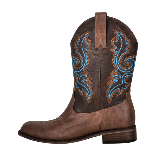 Western Inspired Embroider Cowboy Men Boots