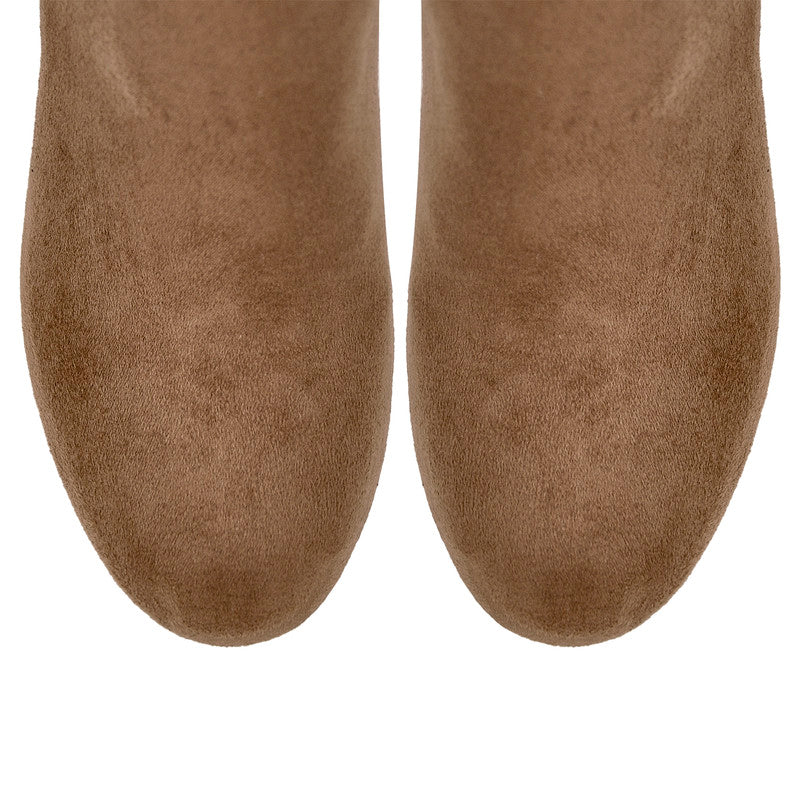 Chunky Heel Platform Boots
