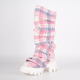 Platform Removable Mid Calf Boots