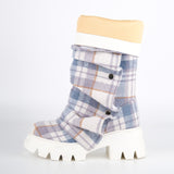 Platform Removable Mid Calf Boots