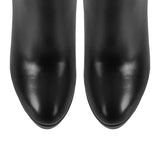 Platform Round Toe Chunky Heel Knee High Boots