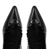 Pointed Toe Strap Stiletto High Heels Boots
