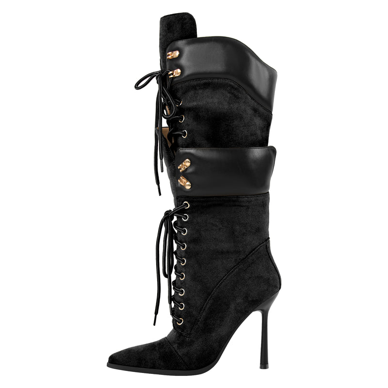 Pointed Toe Stiletto Heel Fashion Boots