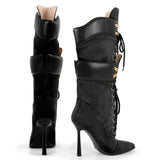Pointed Toe Stiletto Heel Fashion Boots