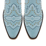 Pointed Toe Embroidered Block Heel Western Boots