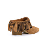 Pointed Toe Tassel Ankle Boots