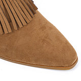 Pointed Toe Tassel Ankle Boots