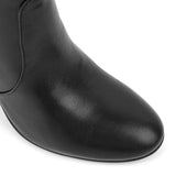 Rounted Toe High Heel Boots