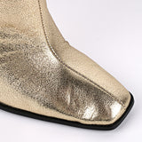Square Toe High Heels Boots