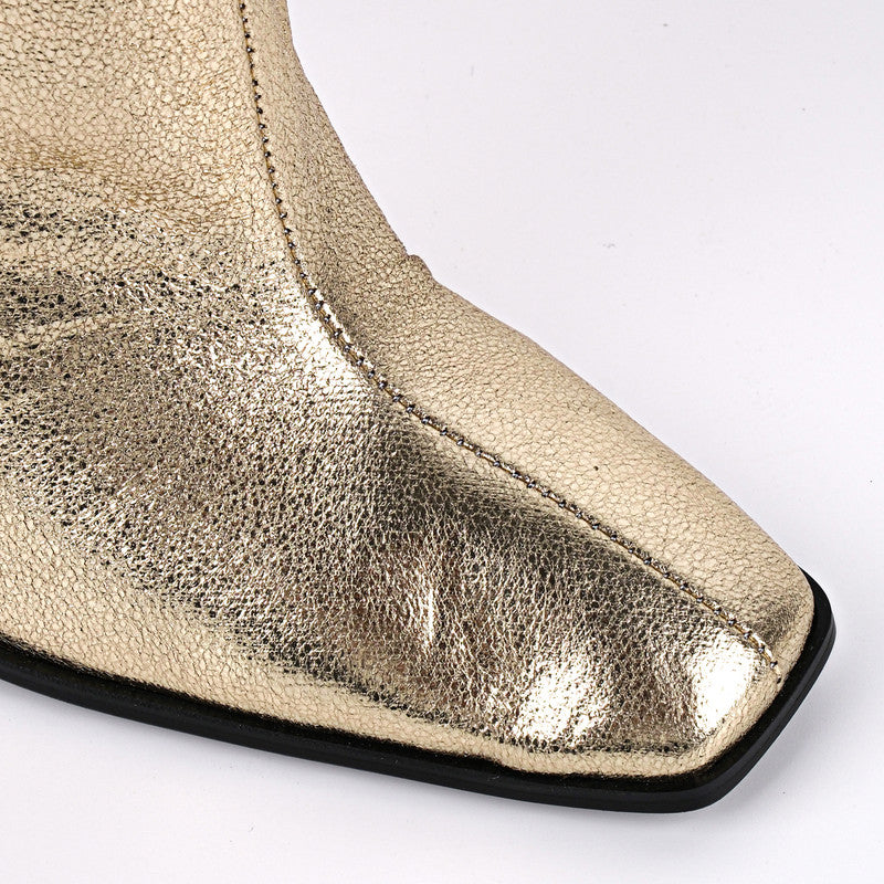 Square Toe High Heels Boots