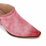 Poined Toe Buckle Ankle Boots