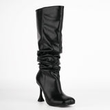 Patent Leather High Heel Boots