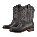 Cowboy Boots for Men Classic Western Style Embroidery Details