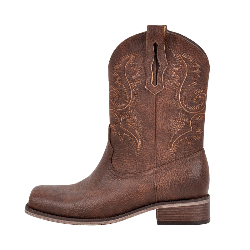 Cowboy Boots for Men Classic Western Style Embroidery Details