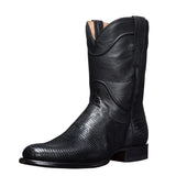 Round Toe Low Heel Western Rider Boots