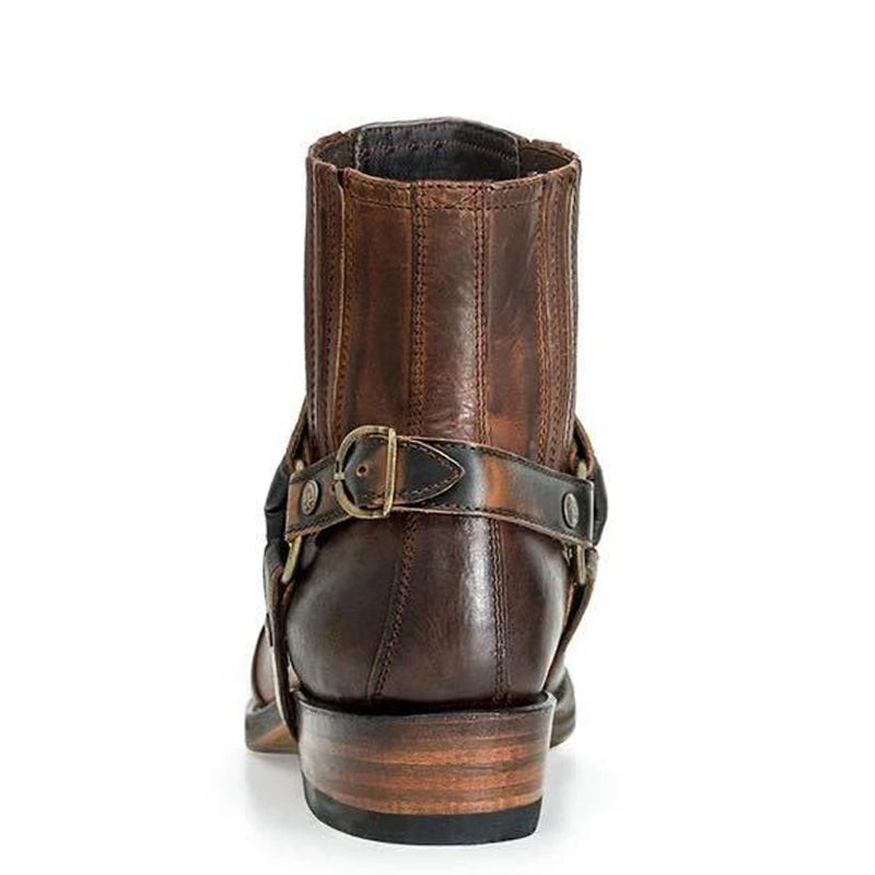 Low Heel Vintage Embroidered Ankle Boots