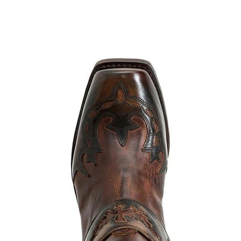 Low Heel Vintage Embroidered Ankle Boots