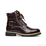 Double Zippers Fastener Knight Men Boots