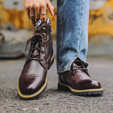 Double Zippers Fastener Knight Men Boots