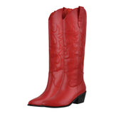 Red Round Up Cowboy Boots