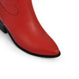Red Round Up Cowboy Boots
