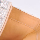 Rhinestone Zipper Fold Over Mid-Calf Boots