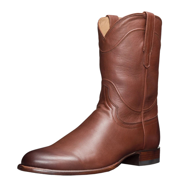 Round Toe Low Heel Western Boots