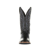 Black Square Toe Western Inspired Embroider Cowboy Men Boots